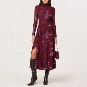 ASTR the Label Elegant Sheer Sleeve Dress